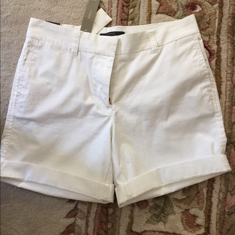 JCrew White Chino Shorts